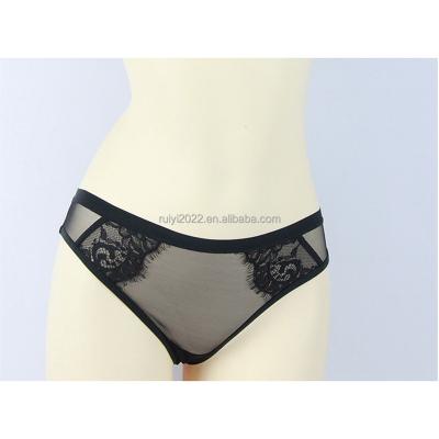 China Factory Seamless Eyelish OEM Lace Up Lingerie High Quality Sexy Fancy Brief for sale