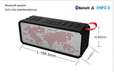 China Wireless Mobile Phone Battery Operated IPX4 Waterproof bluetooth speaker with bass for sale