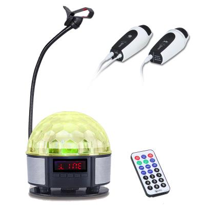 China Colorful light speak with smartphone external microphone in family party for sale