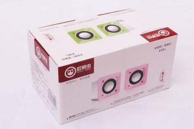 China Colorful USB mini computer / Notebook speaker Built-in active amplifier for sale