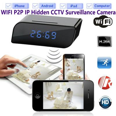 China T8S 720P Alarm Clock WIFI P2P IP Spy Hidden Camera Home Security CCTV Surveillance DVR with Android/iOS App Control for sale