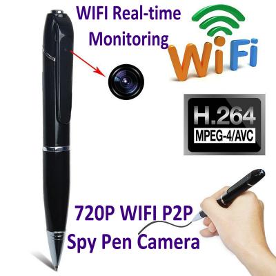 China 720P HD WIFI P2P Pen Spy Hidden Camera Covert Video Streaming Recorder Home Security Nanny Camera Remote Baby Monitor for sale