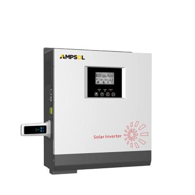 China AMPSOL PV18-5048 VPK Offgrid Best 48Vdc 48V 5000W 5Kw 5Kva Pure Sine Wave Off Grid Solar Panel Inverter 297.5*468*125mm for sale