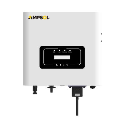 China AMPSOL 220V 3Kw Single Phase On Grid String Solar Inverter 280X272.5X184mm for sale