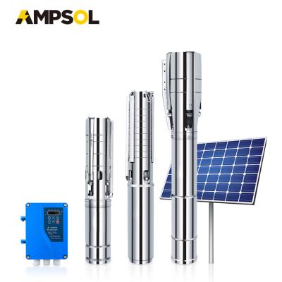 China AMPSOL 2HP Floating DC Solar Power Pond Oxygenator Fountain Aquaculture Machine Water Aerator Aeration System DN-SA43-7-110-1500 for sale