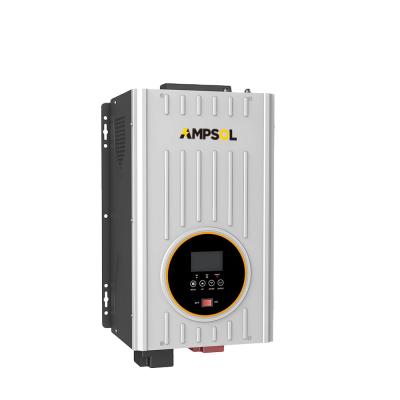 China AMPSOL 1500 W 1500 Watt 1.5 KVA KW 1.5Kw 1.5Kva Mppt Hybrid Solar Power Inverter 423*247*197mm for sale