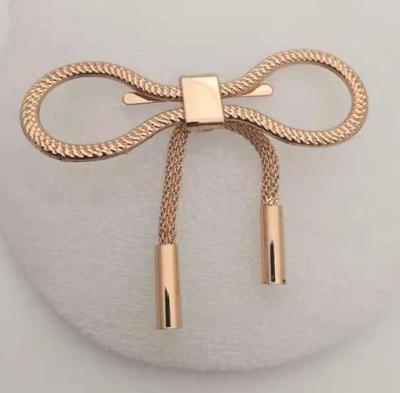 China Latest plastic fashionable bowknot pendent buckle for lady shoe accessory for sale