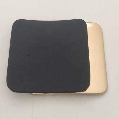 China Zinc 2021 High Quality Ally Quadrangle Shoe Decoration With Black Spray Paint Shoe Buckle for sale