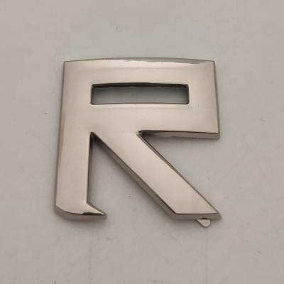 China High level zinc ally R logo accessories buckle for woman/man buckle decoration for sale