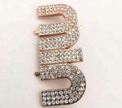 China Feature Letter Buckle Decorative Shoe Buckle Ally Shoe Accessories Buckle for sale