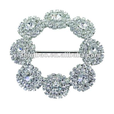 China Shoe Buckle 2012 Fashion Flower Crystal Shoe Buckle for sale