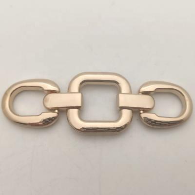 China Zinc Alloy Gold Buckle Shoe Accessories Chain For Male Sandal for sale