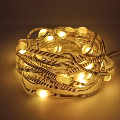 China Alexa IP65 APP Control 66Ft 132 LED Firefly Indoor Flickering Fairy Lights Outdoor LED String Lights USB RGB Christmas String Light for sale