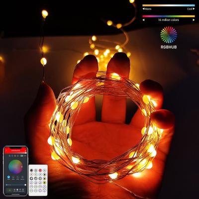 China Led Alexa 5M 50Led 10m 100 Christmas Pattern Lights Color Changing Fairy String Lights Eid Decoration Firefly Twinkle Lights With Outdoor for sale