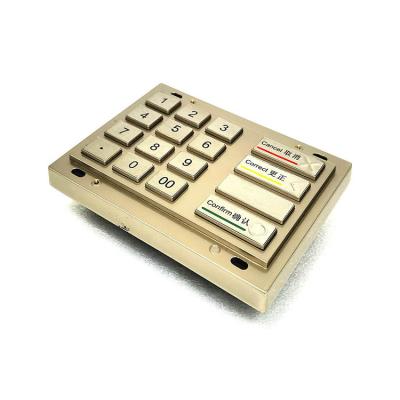 China Telecommunication Equipment Unencrypted Waterproof Rugged Stainless Steel Metal Keypad for sale