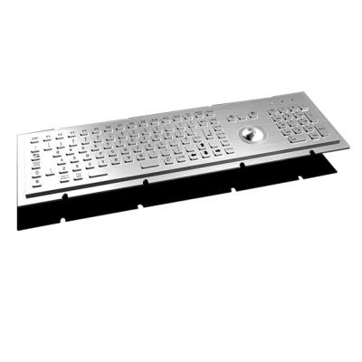 China All Kinds Of KIOSK Machinery Industrial Trackball Metal Optical Keyboard for sale