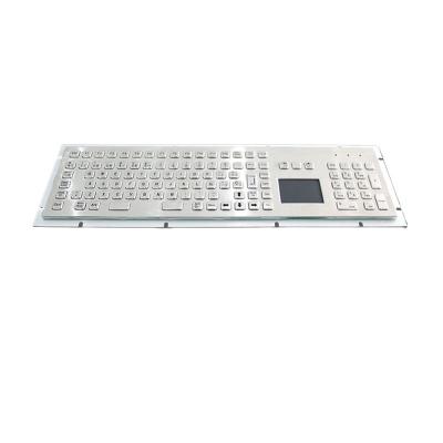 China Waterproof Computer Keyboard Stainless Steel PC Metal Keypad Rugged Keyboard for sale