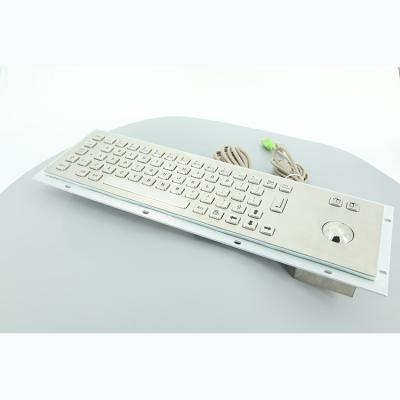 China Customized Waterproof Computer Keyboard PC Metal Stainless Steel Rugged Keyboard for sale