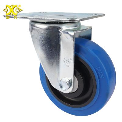 China PIVOT 4 Inch PVC Screw Chair Casters Ambient Using Hotel Cleaning for sale