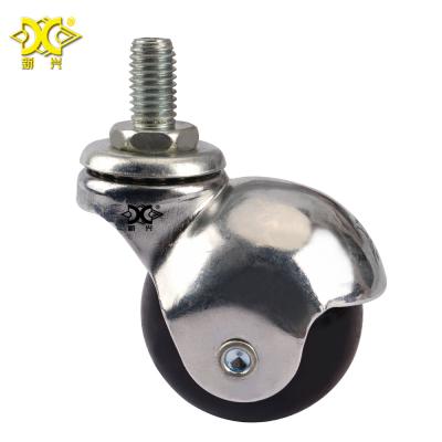 China PIVOT Ball Rubber Small Bearing Casters For Furniture Te koop