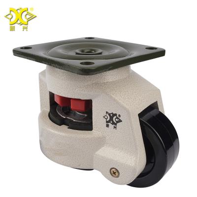 China PIVOT 2 Thumb Footmaster GD-60FT Leveling Adjustable Caster With Rubber Cushion for sale