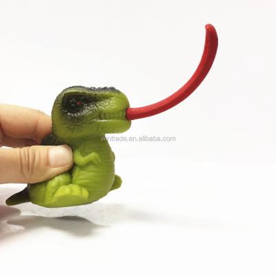 China Used for bath toy & Promotion Gifts LED Light Up Tyrannosaurus Toy Custom Rolling Tongue Dinosaur for sale