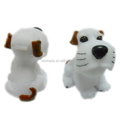 China Promotion Gifts New Design Dog Coin Bank Plastic Cartoon Save Piggy Bank for sale