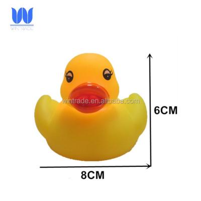 China Bath Toy LED Duck Toy Yellow Flashing Glowing Plastic Duck With Light for sale