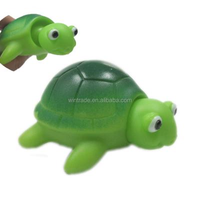 China Bath Toy Squeeze Pop-Up Soft Rubber Turtle Soft Rubber Animal Funny Toy For Kids for sale