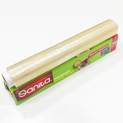 China Sanita food grade factory wholesale moisture proof cling film pvc food flim pvc wrap film for sale