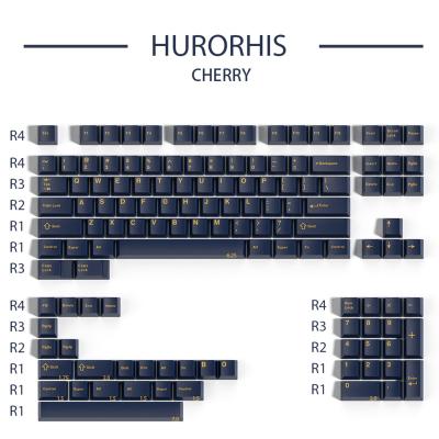 China Full 5 Sides PBT Sublimation Colors 128keys PBT Key Cap 1.7mm Cherry Keycaps For Personalized Keycap Keycaps Custom for sale