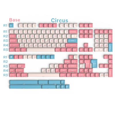 China Custom Key Cap 172 ABS Dual Key Cap ABS pbt SA Shot SA Personalized Cherry Mechanical Keyboard Keycaps for sale