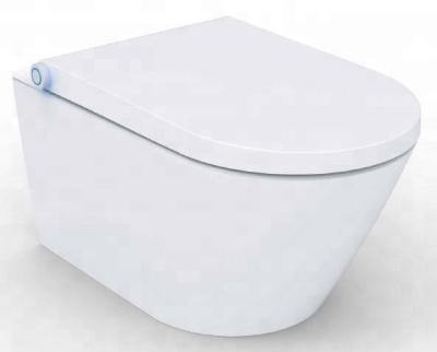 China Double-Flow Luxury Wall Hang Slim Electronic Toilet Smart Bathroom Toilet for sale