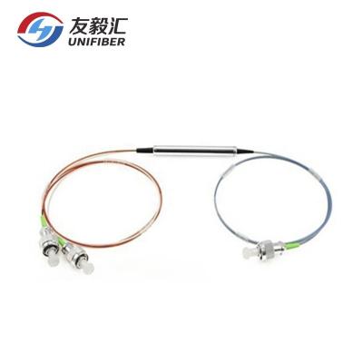 China 250um/900um/2.0/3.0mm 1310nm, 1550nm 3 Left Polarization Insensitive Optical Circulator, Low Insertion Loss Fiber Optic Circulator For DWDM Systems for sale