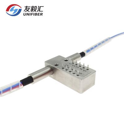 China System testing and protection. 1x2 1310/1550nm Single Mode Non-latching Mechanical Fiber Optic Switch 5V for sale