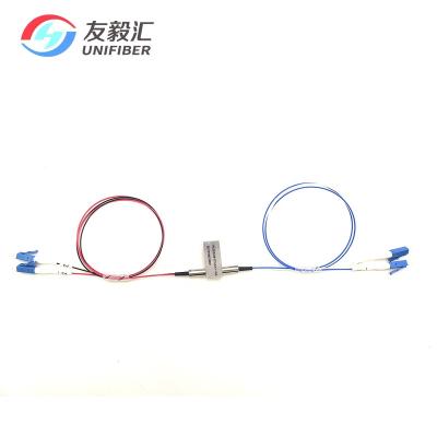 China System testing and protection. 1310nm/1550nm 2x2B Mechanical Fiber Optic Switch 3V 900um No-latching Loose Tube LC/UPC for sale