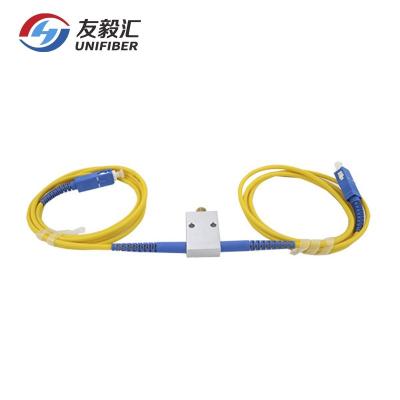 China 250um/900um/2.0/3.0mm wide chain mechanical variable attenuation optical attenuator, 1310/1550nm single mode fiber variable optical attenuator for sale