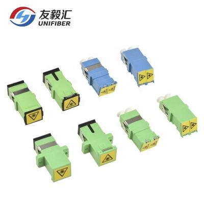 China FTTx Single Mode Duplex LC SC Shutter Fiber Optic Adapter for sale