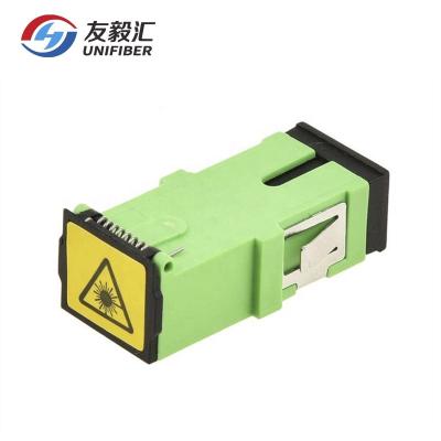 China Simplex FTTx Single Mode SC/APC Adapter With Shutter for sale