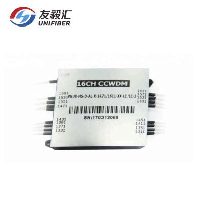 China FTTX Mini Size CCWDM Mux Demux 16 Channel , High Performance 1270~1610nm 16ch Compact CWDM Module for sale