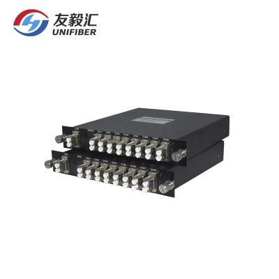 China WDM Network 8 Channel C41~C48 DWDM Cassette Module Mux /Demux Metal LC/UPC for sale