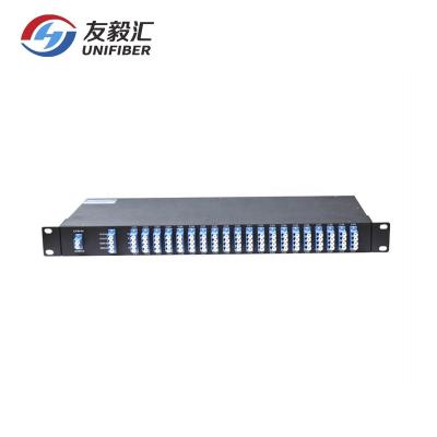 China The A.W.G. WDM Network 100G DWDM Dual Fiber C21-C60 1 RU Rack Mount Chassis for sale