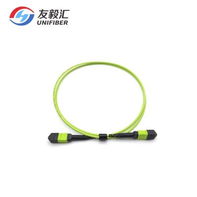 China Data Center 8/12/24 Fiber Multimode OM5 MPO to MPO Trunk Cable Patch Cord Type B for sale