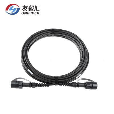 China Outdoor FTTA FTTX MPO Connector ODVA MPO Fiber Optic Patch Cable IP68 Waterproof for sale