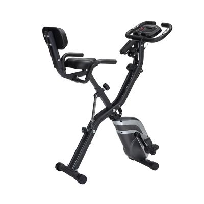 China Iron + Plastic Cheap Wholesale X Folding Exercise Bike Machine for sale