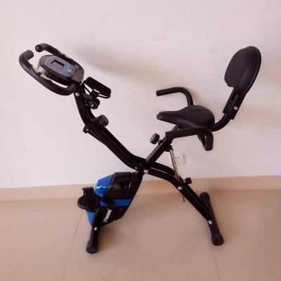 China Plastic UK Small Best Contract Iron+Magnetic Foldable Exercise Bike for sale