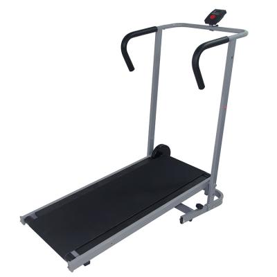 China 2019 Iron+Plastic House Fit New Fitness Pro Fitness Portable Slim Manual Treadmill Walk Running Machine For Sale for sale