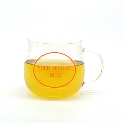 China Modern Sustainable Custom Design Reusable Clear Beer Juice Coffee Tea Mug 18oz Large Capacity Single Wall Glass Mug for sale