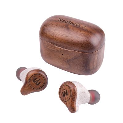 China Bamboo Wooden In-Ear Bluetooth Earphone Sports Earbuds Earbuds Blothooth Headphones Audifonos Tws Electronic Stereo Earbuds for sale