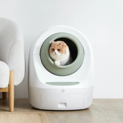 China Wholesale Cat Litter Intelligent Toilet Self Cleaning Electric Automatic Luxury Cat Litter Box Stored for sale